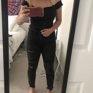 American eagle cropped jeans